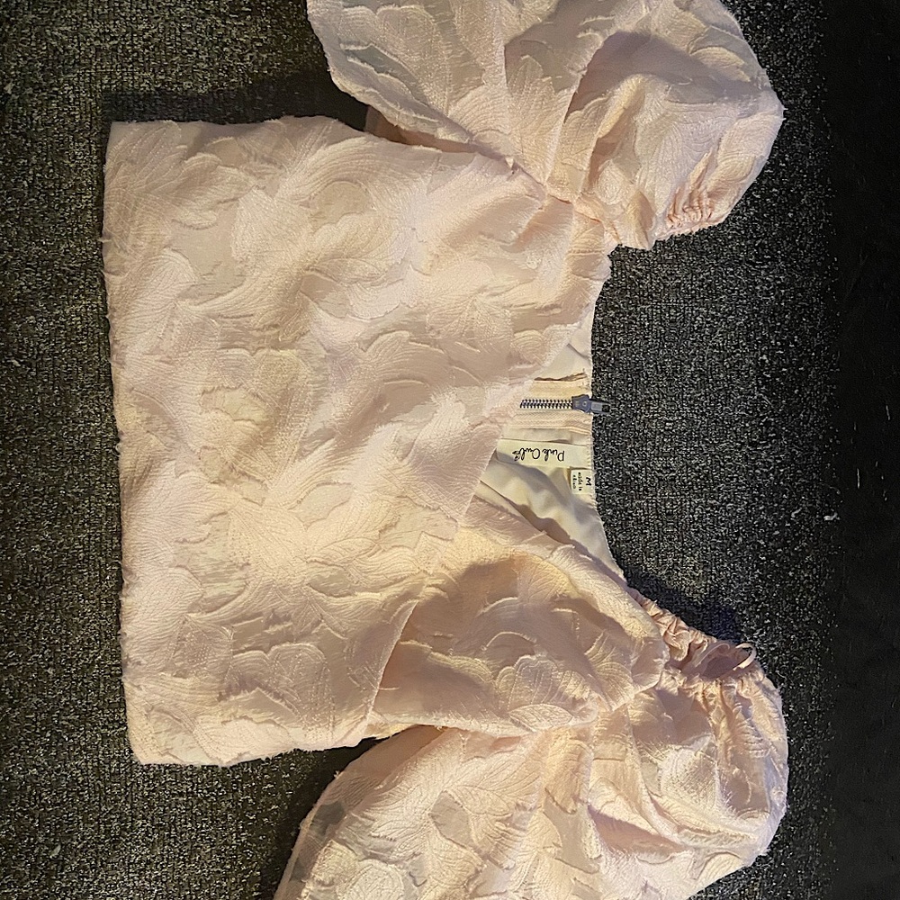 PINK puff sleeve shirt